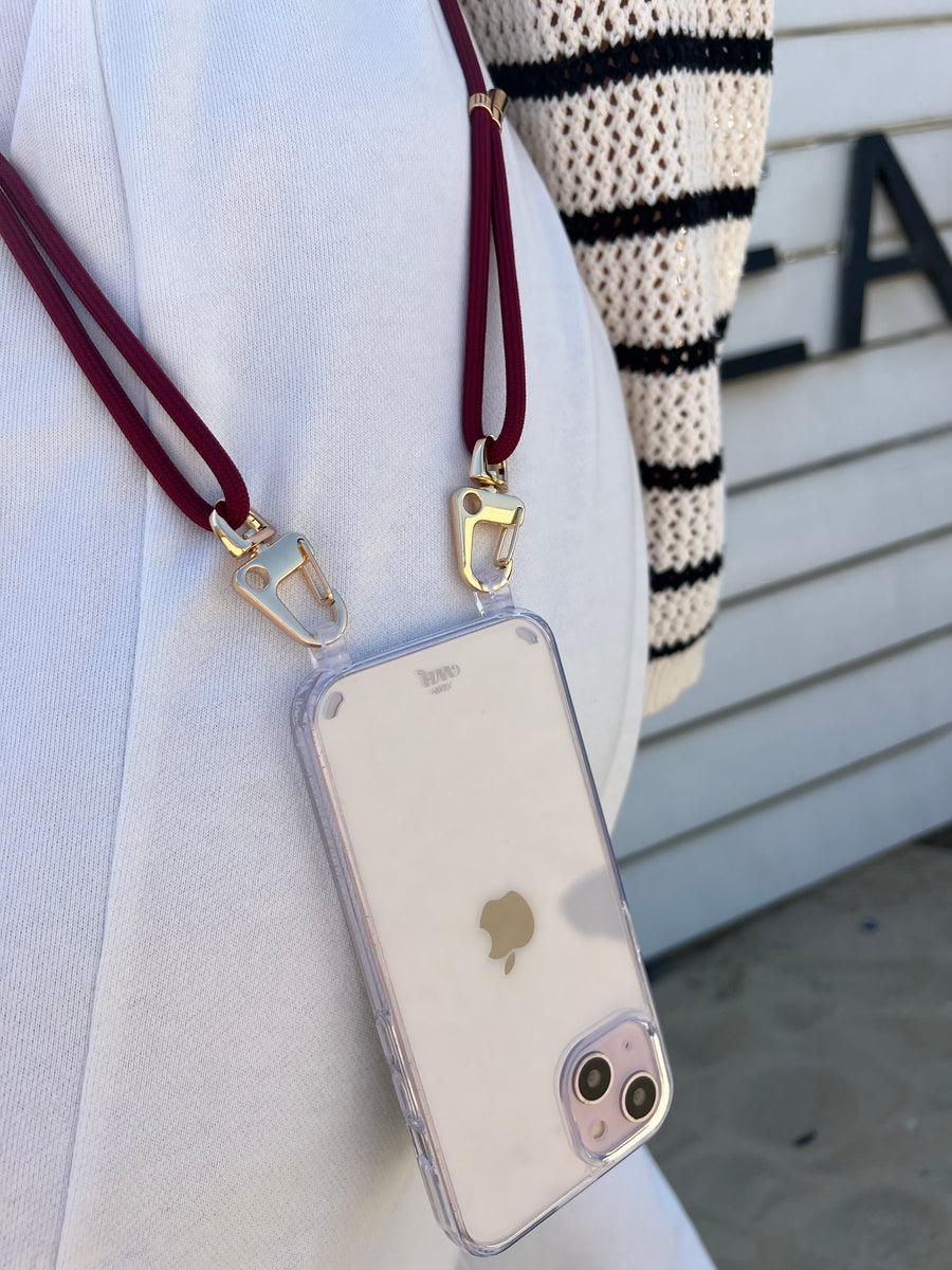 iPhone 11 Pro - Red Rules Transparant Cord Case