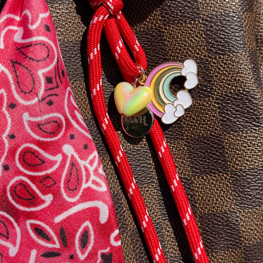 Bag Charm - Sunshine Bloom - Red