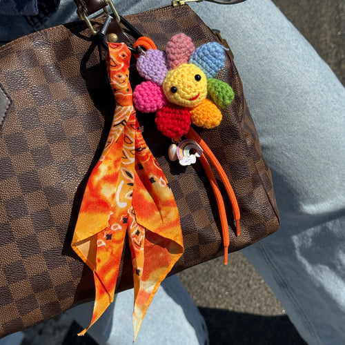 xoxo Wildhearts Bag Charm - Sunshine Bloom - Orange