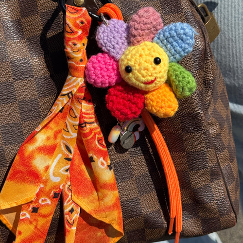 xoxo Wildhearts Bag Charm - Sunshine Bloom - Orange