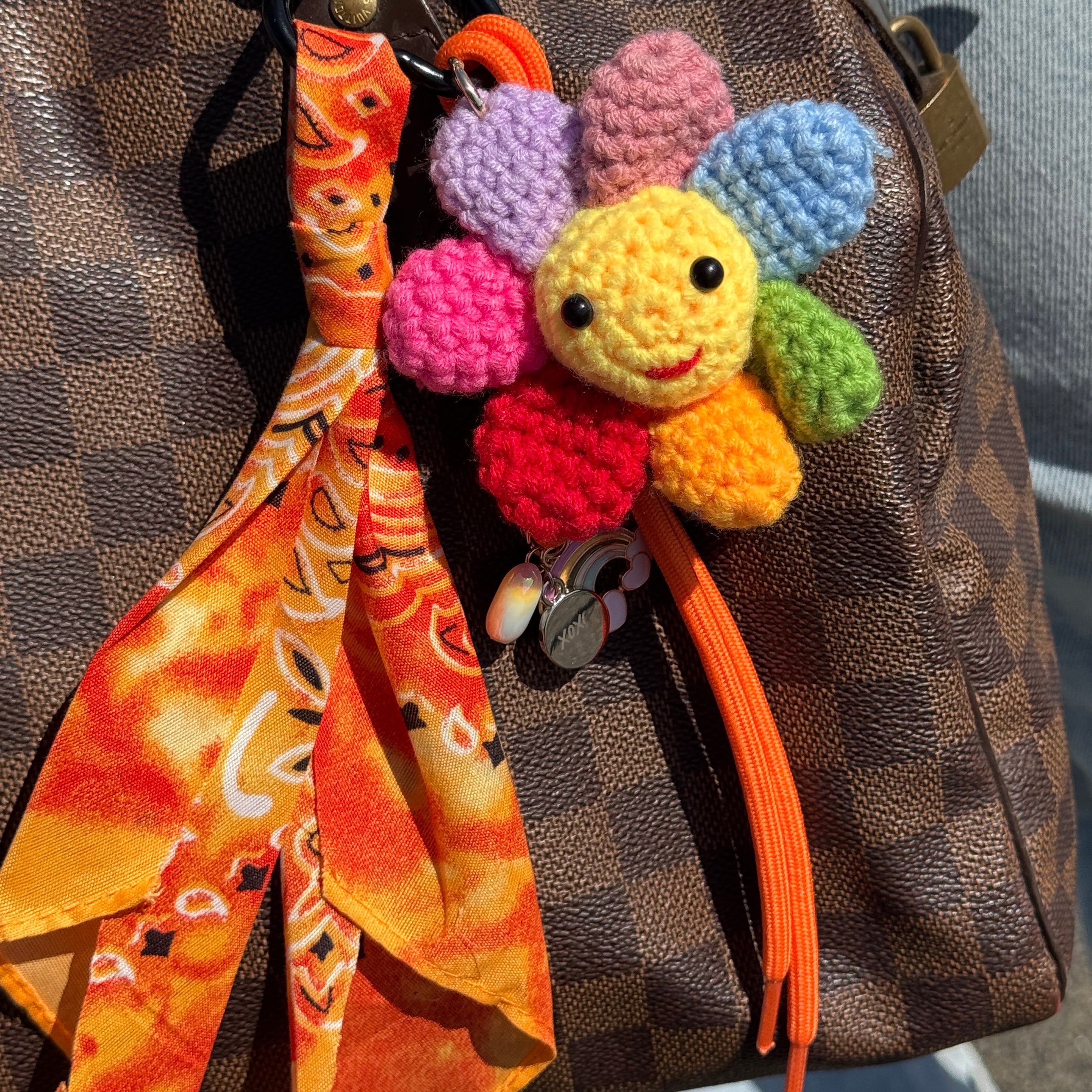 xoxo Wildhearts Bag Charm - Sunshine Bloom - Orange