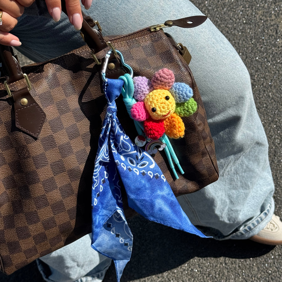 Bag Charm - Sunshine Bloom - Blue