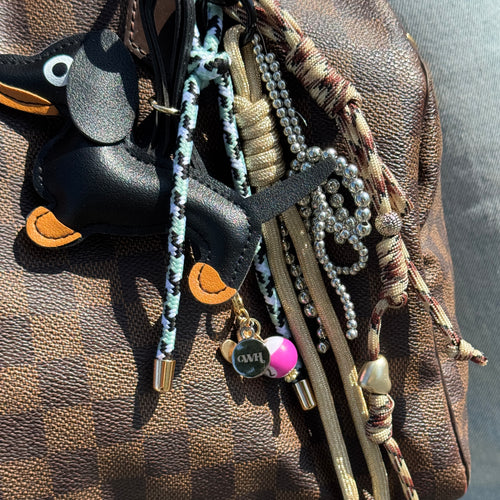 xoxo Wildhearts Bag Charm - Puppy Love - Black