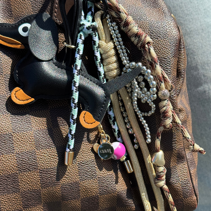 Bag Charm - Puppy Love - Black
