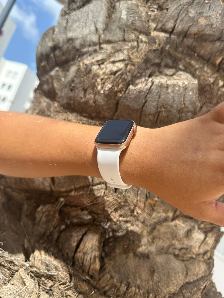 Apple Watch siliconen bandje wit