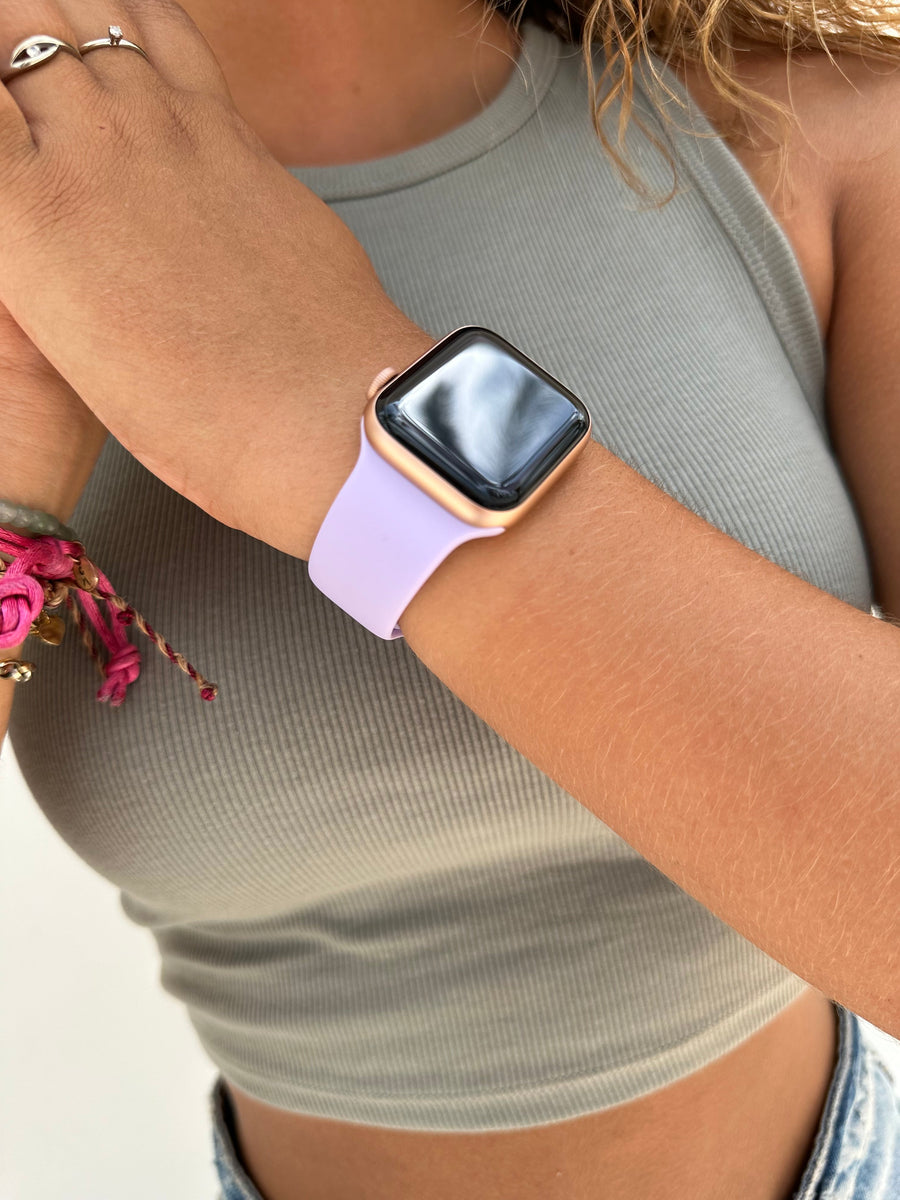 Apple Watch Silikonband lila