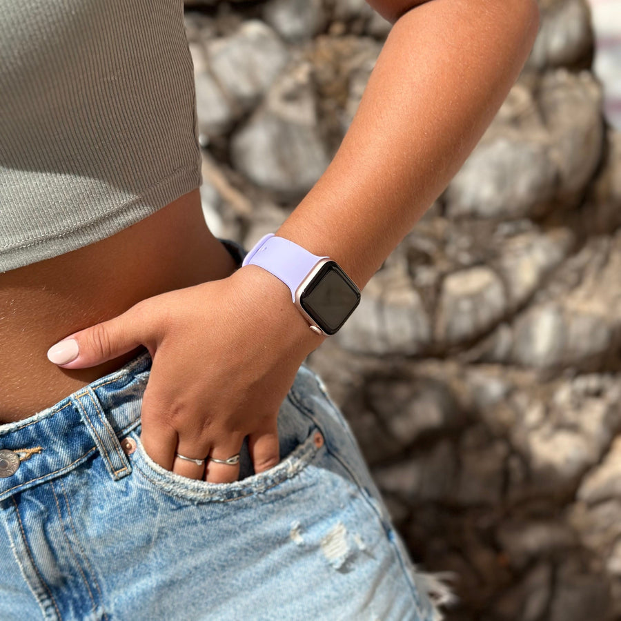 Apple Watch Silikonband lila