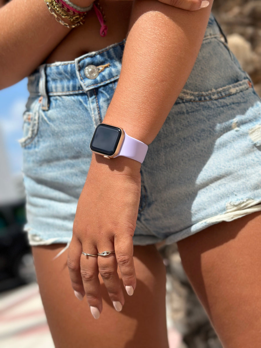 Apple Watch siliconen bandje paars