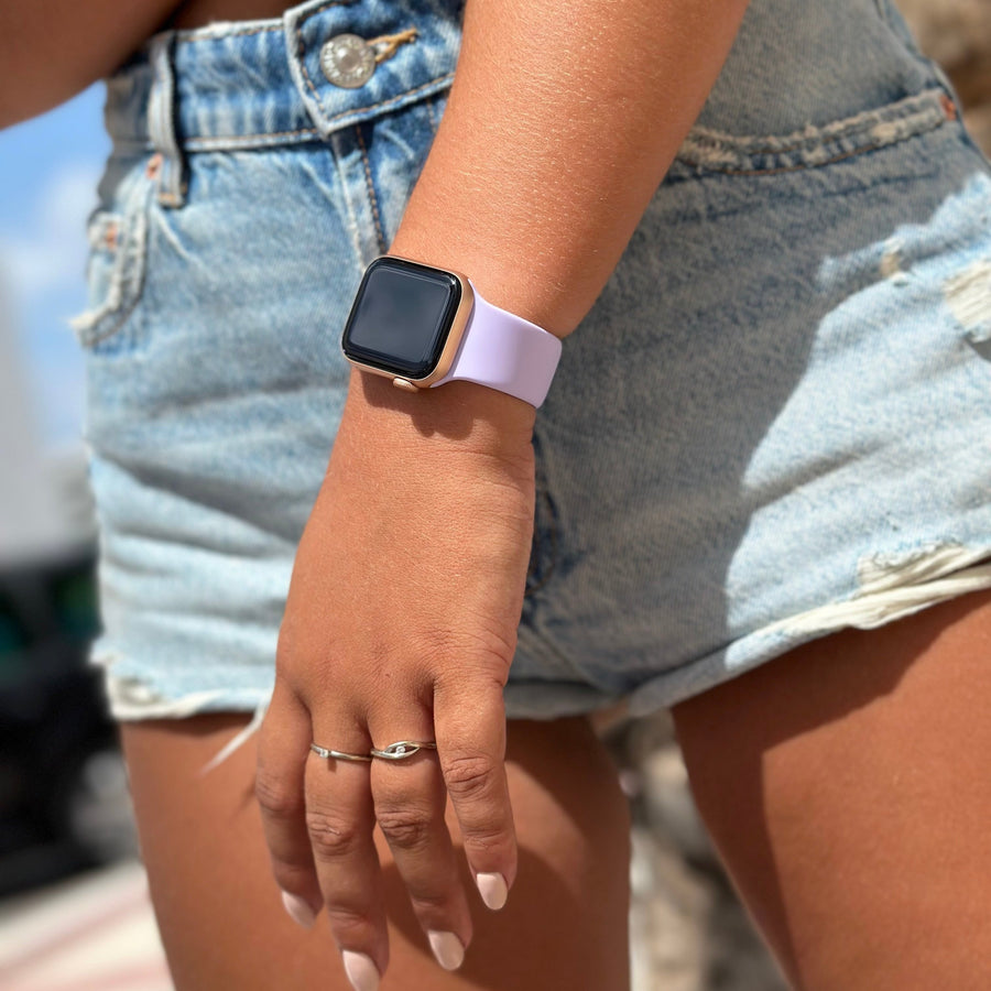 Apple Watch Silikonband lila