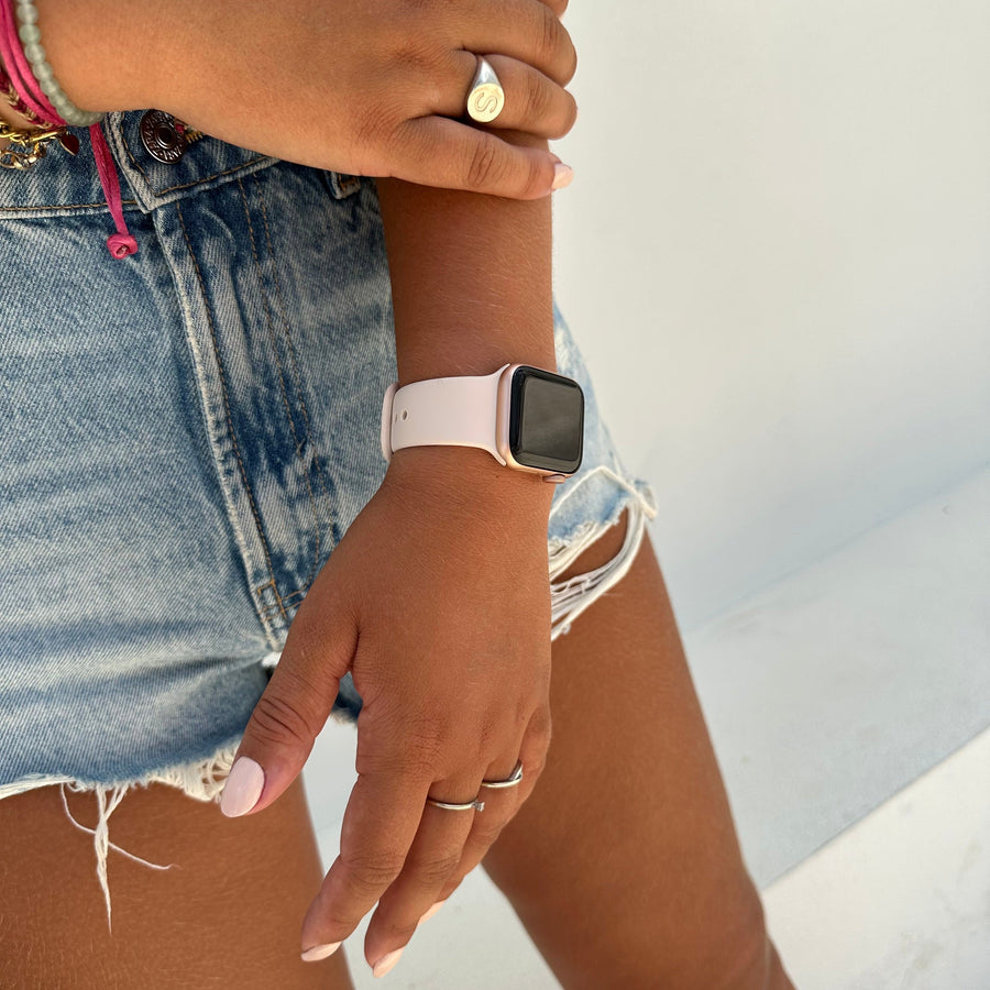 xoxo Wildhearts - Apple Watch siliconen bandje beige - 38/40/41/42mm