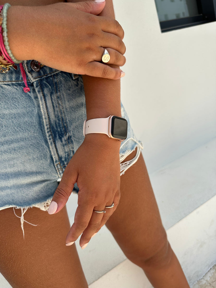 Apple Watch silicone strap beige