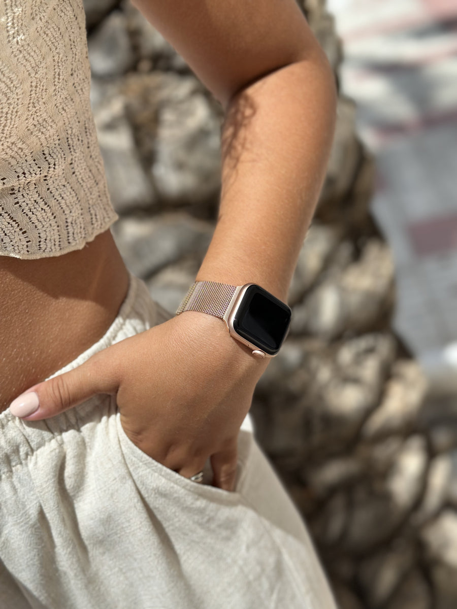 Apple Watch Milanese Armband Roségold
