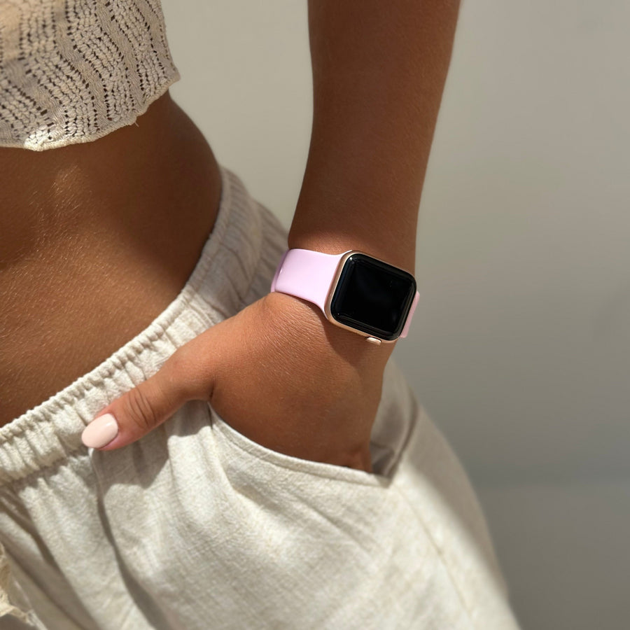 xoxo Wildhearts - Apple Watch siliconen bandje roze - 38/40/41/42mm