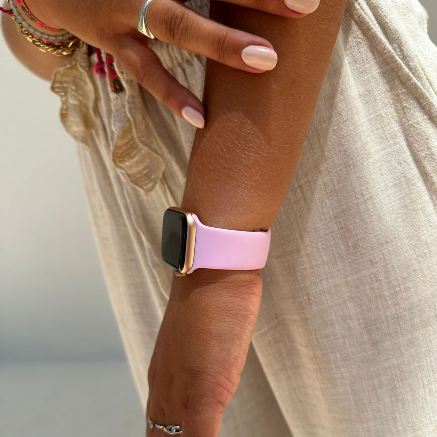 Apple Watch silicone strap pink