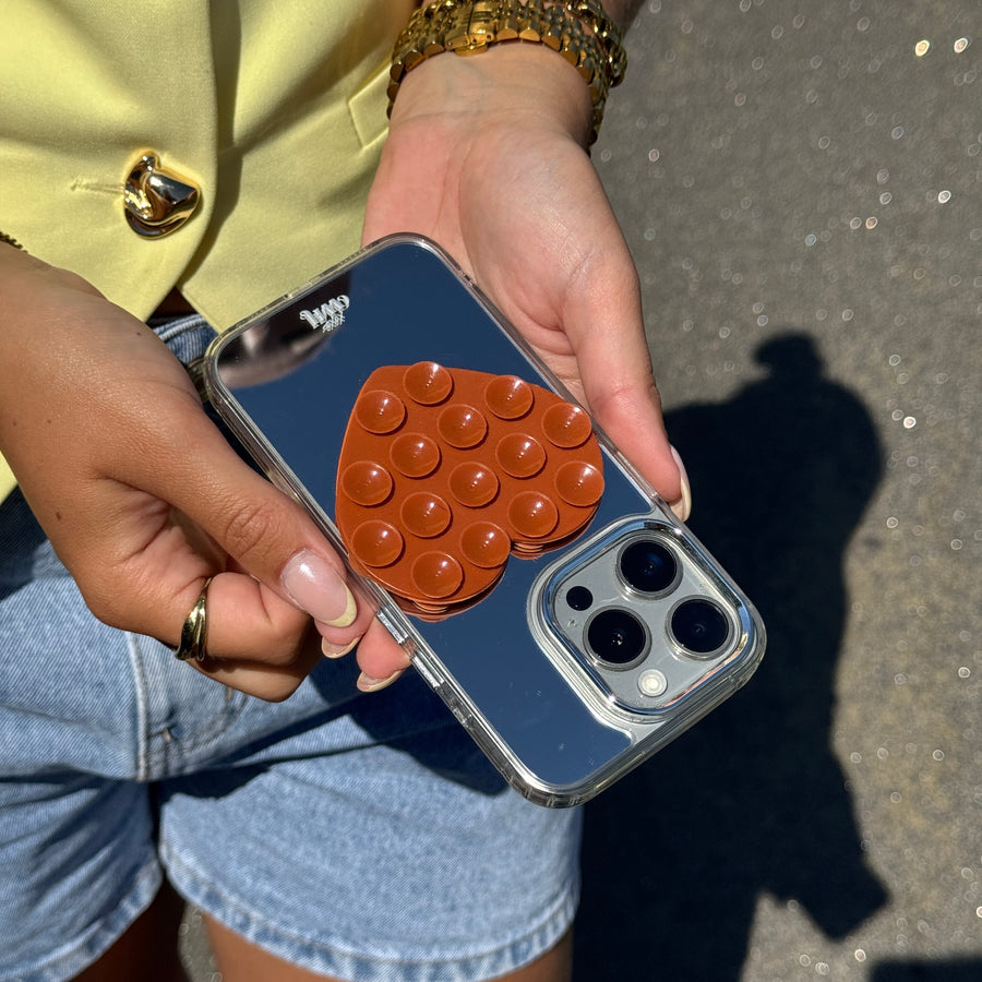 Stick On Me Heart (Double-sided) - Brown