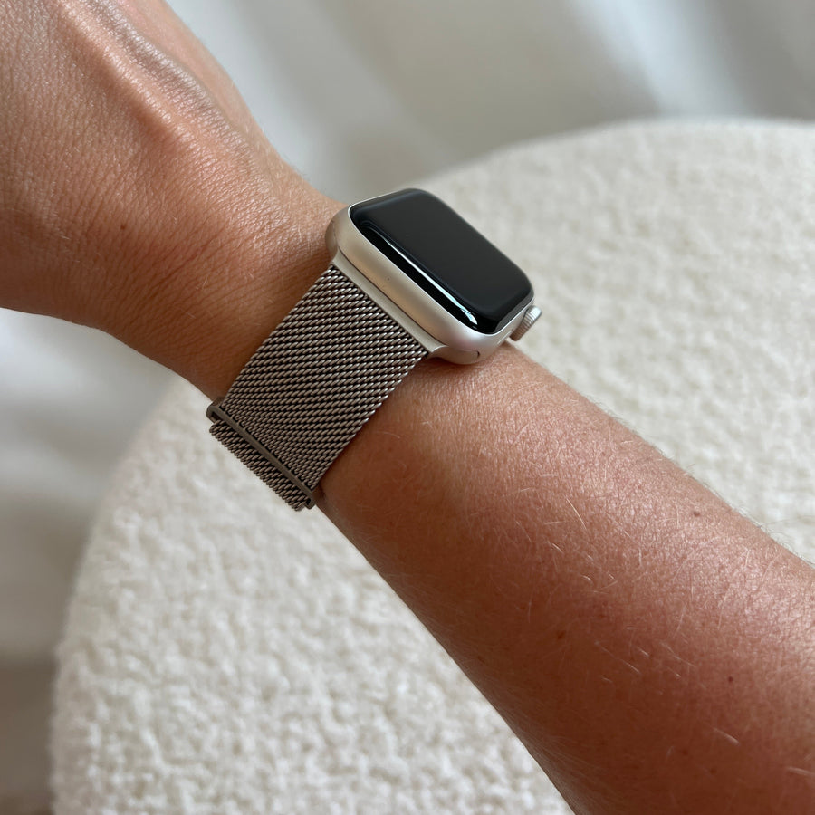 xoxo Wildhearts - Apple Watch Milanees bandje sterrenlicht - 44/45/46/49mm