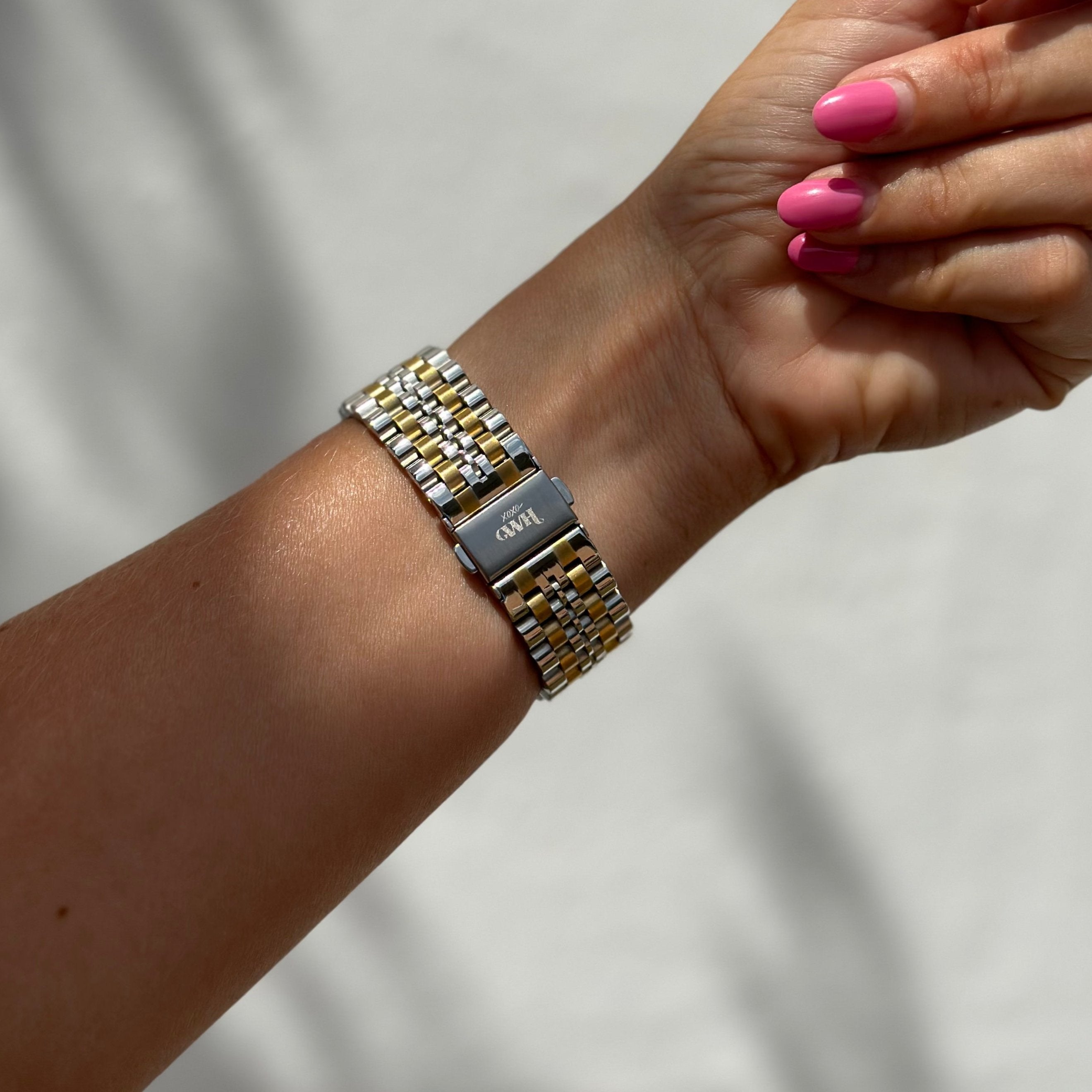 xoxo Wildhearts - Stalen (22mm) bandje zilver/goud