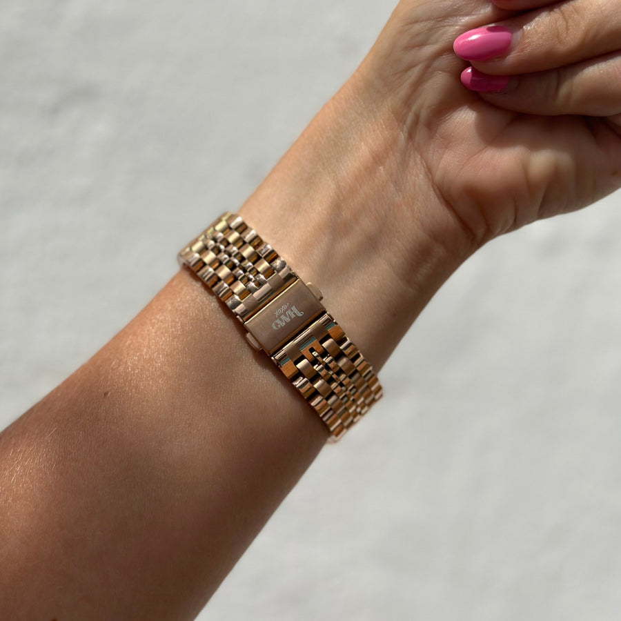 xoxo Wildhearts - Stalen (20mm) bandje rosé goud