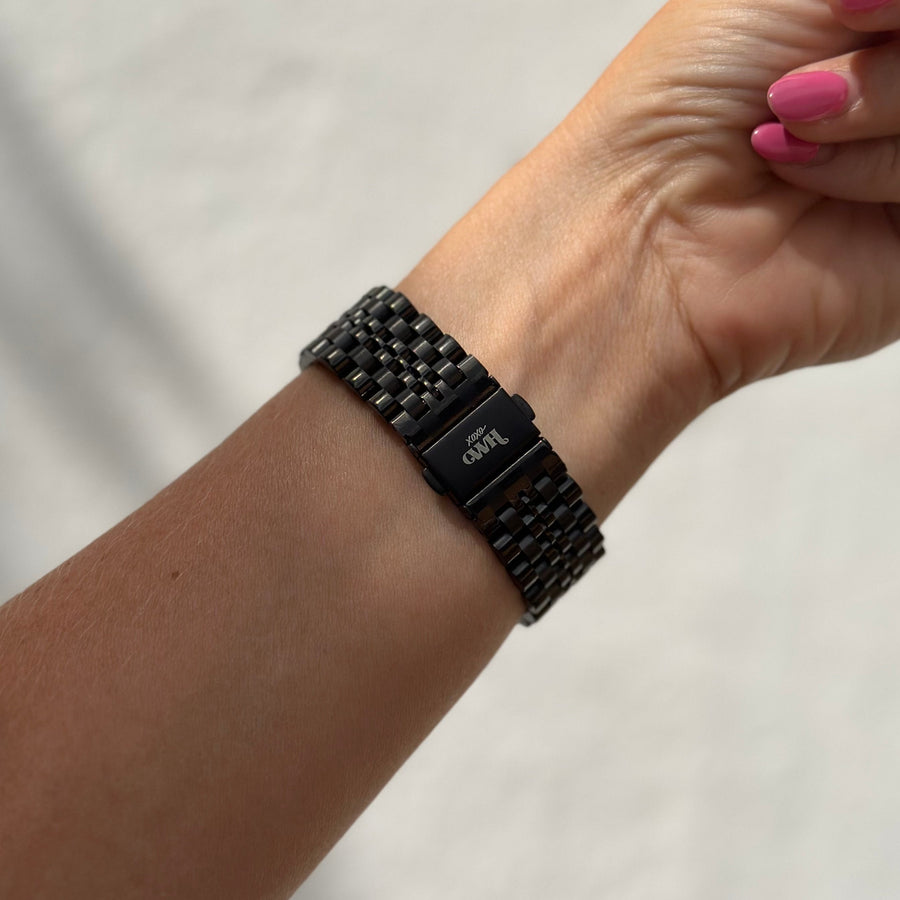 xoxo Wildhearts - Samsung Galaxy Watch 3 45mm stalen bandje (zwart)