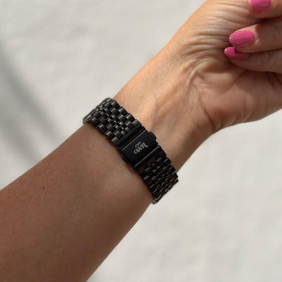xoxo Wildhearts - Apple Watch stalen bandje zwart - 38/40/41/42mm