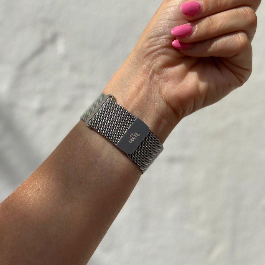 xoxo Wildhearts - Polar Ignite 2 Milanees bandje (zilver)