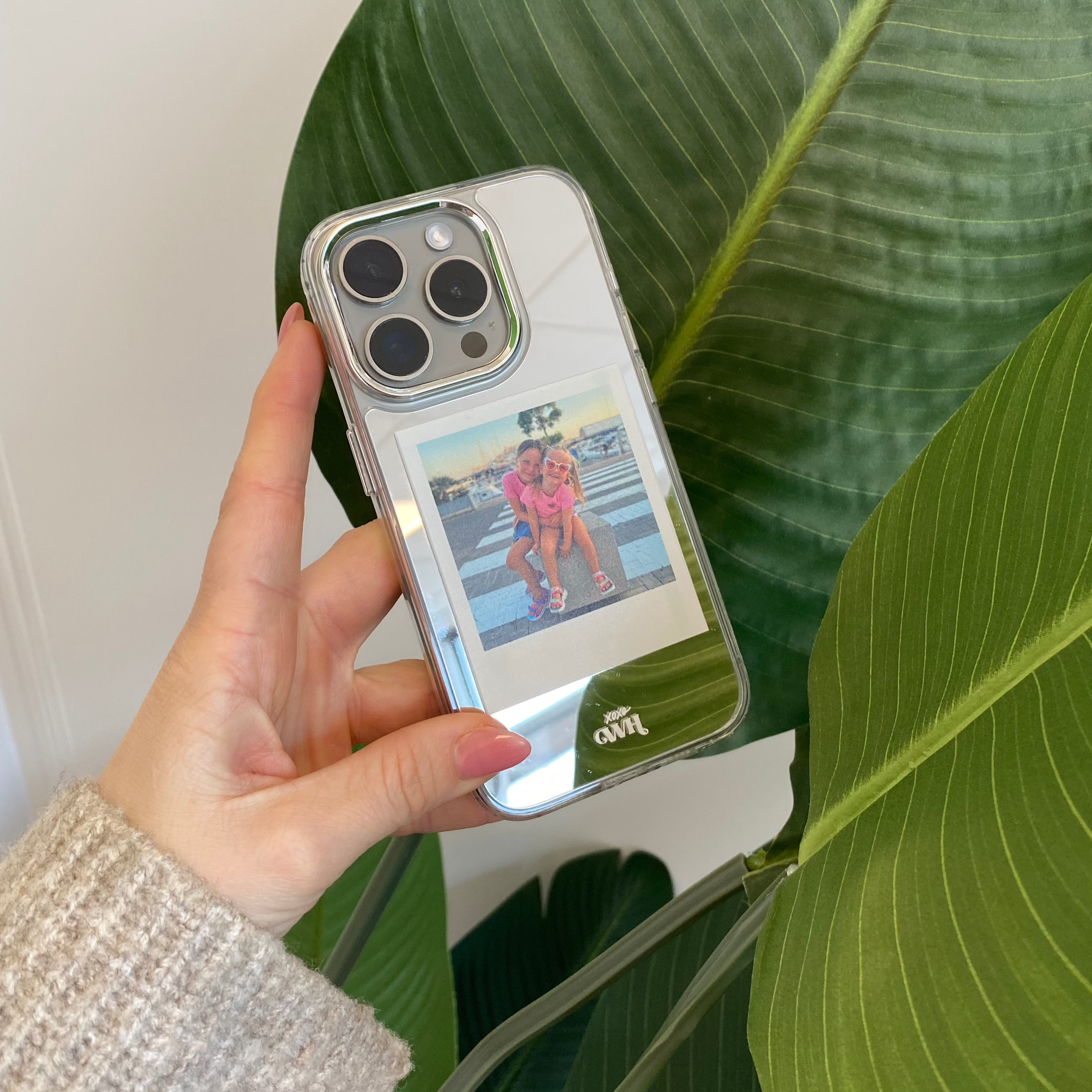 xoxo Wildhearts - iPhone 11 - Personalized Polaroids Mirror Case