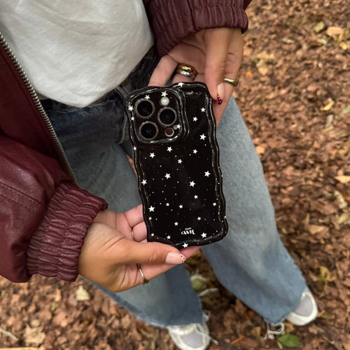 xoxo Wildhearts Glossy Wavy Case Midnight Romance - iPhone 17 Air