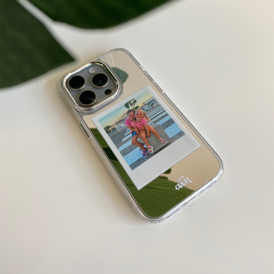 xoxo Wildhearts - iPhone 11 - Personalized Polaroids Mirror Case