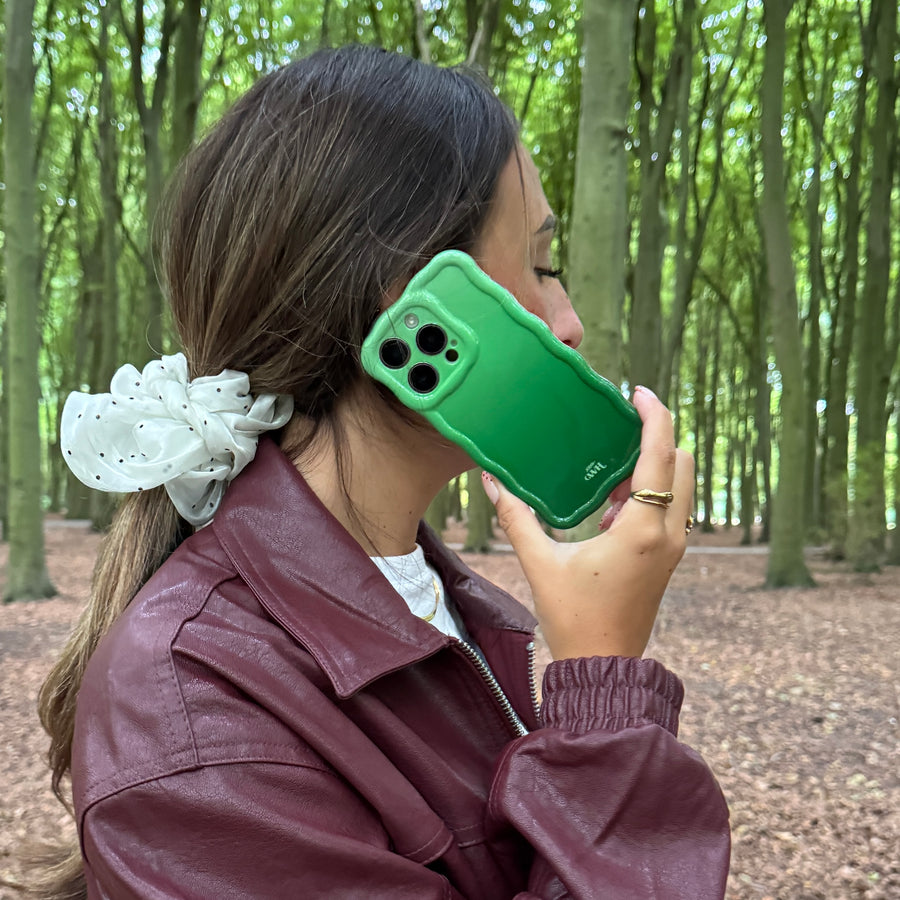 Glossy Wavy Case Matcha Coco - iPhone 14 Pro Max