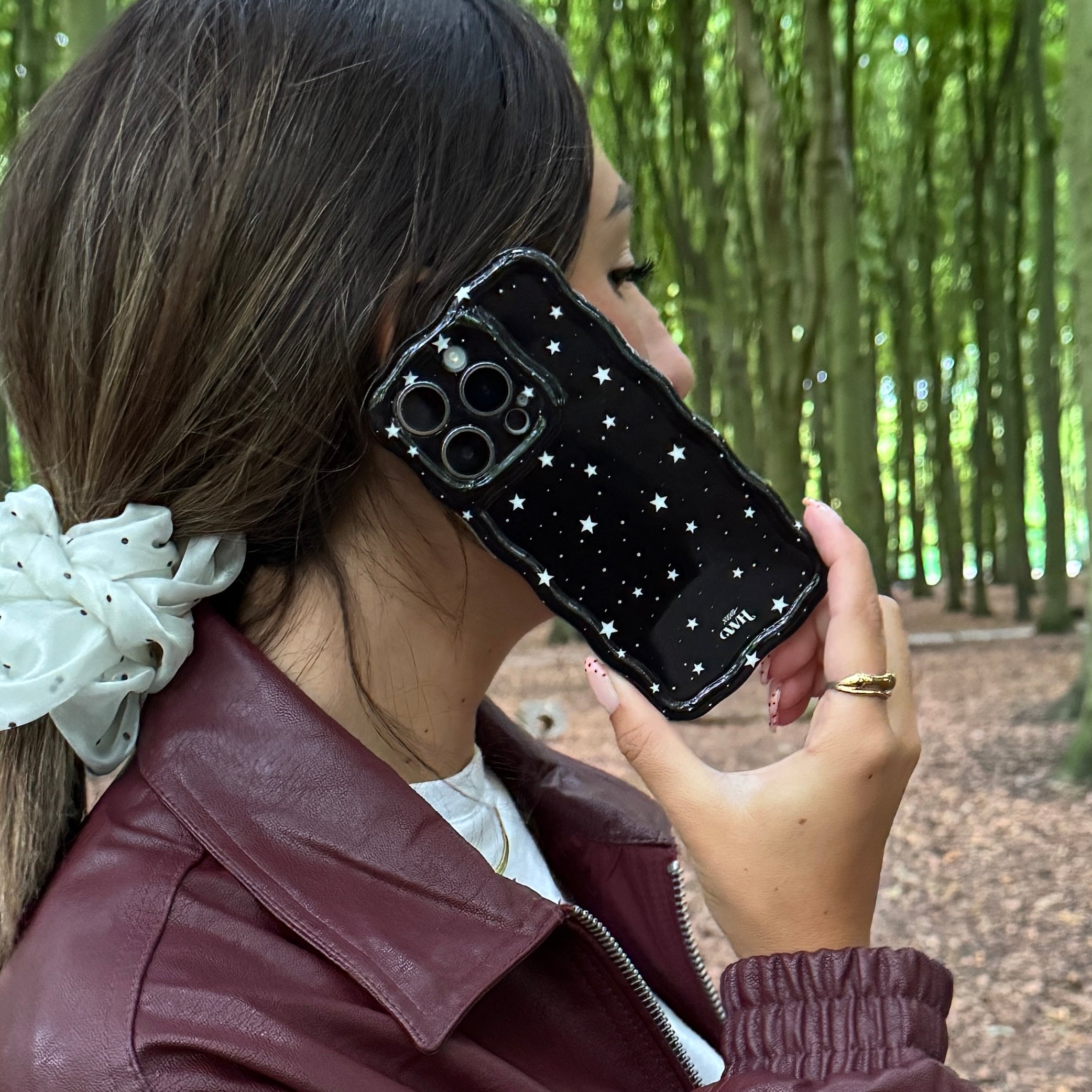 xoxo Wildhearts Glossy Wavy Case Midnight Romance - iPhone 17