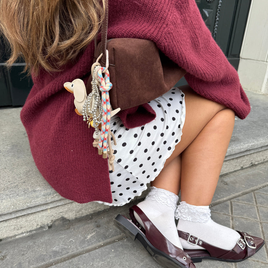 Bag Charm - Puppy Love - Beige