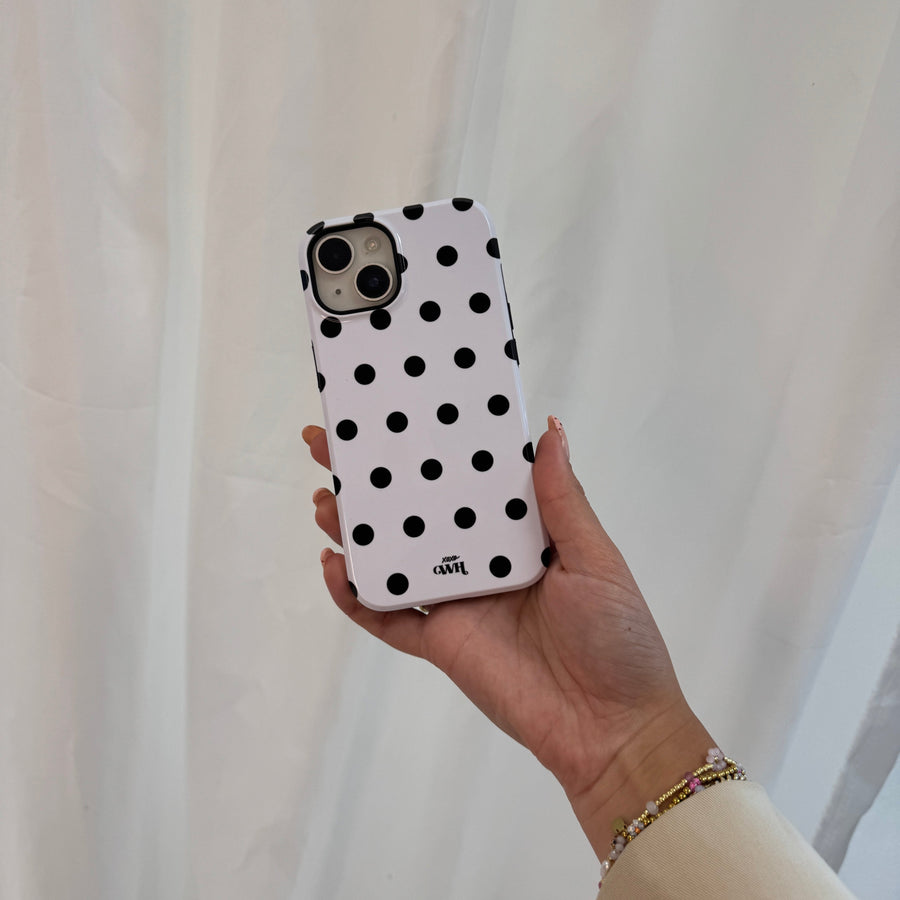 Polka Dots (White) - iPhone 14 Pro Max