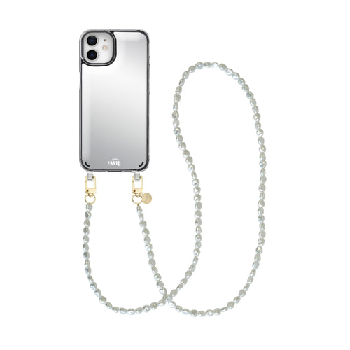 xoxo Wildhearts iPhone 12 - Pearlfection Mirror Cord Case - Long cord