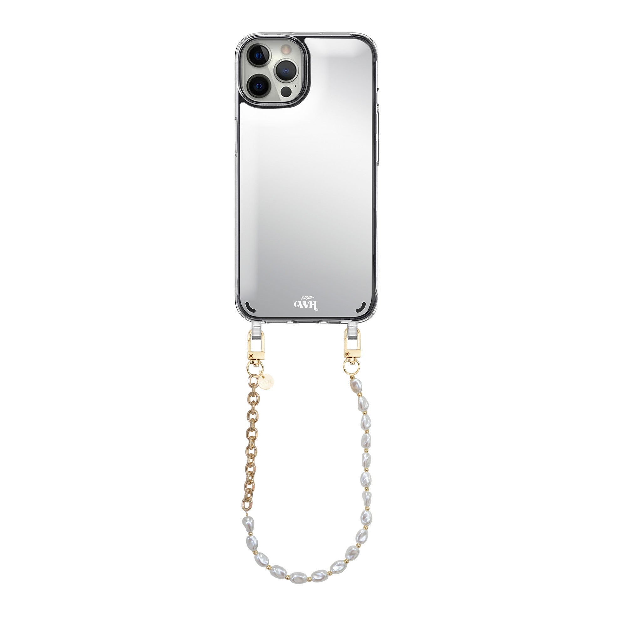 xoxo Wildhearts iPhone 12 Pro - Over The Moon Mirror Cord Case - Short cord