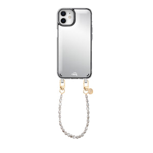 xoxo Wildhearts iPhone 12 - Pearlfection Mirror Cord Case - Short cord