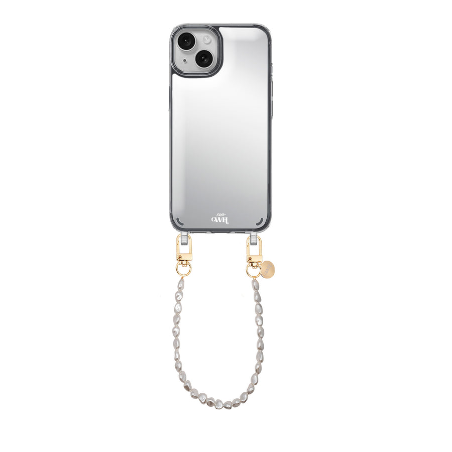 iPhone 13 Mini - Pearlfection Mirror Cord Case - Short cord