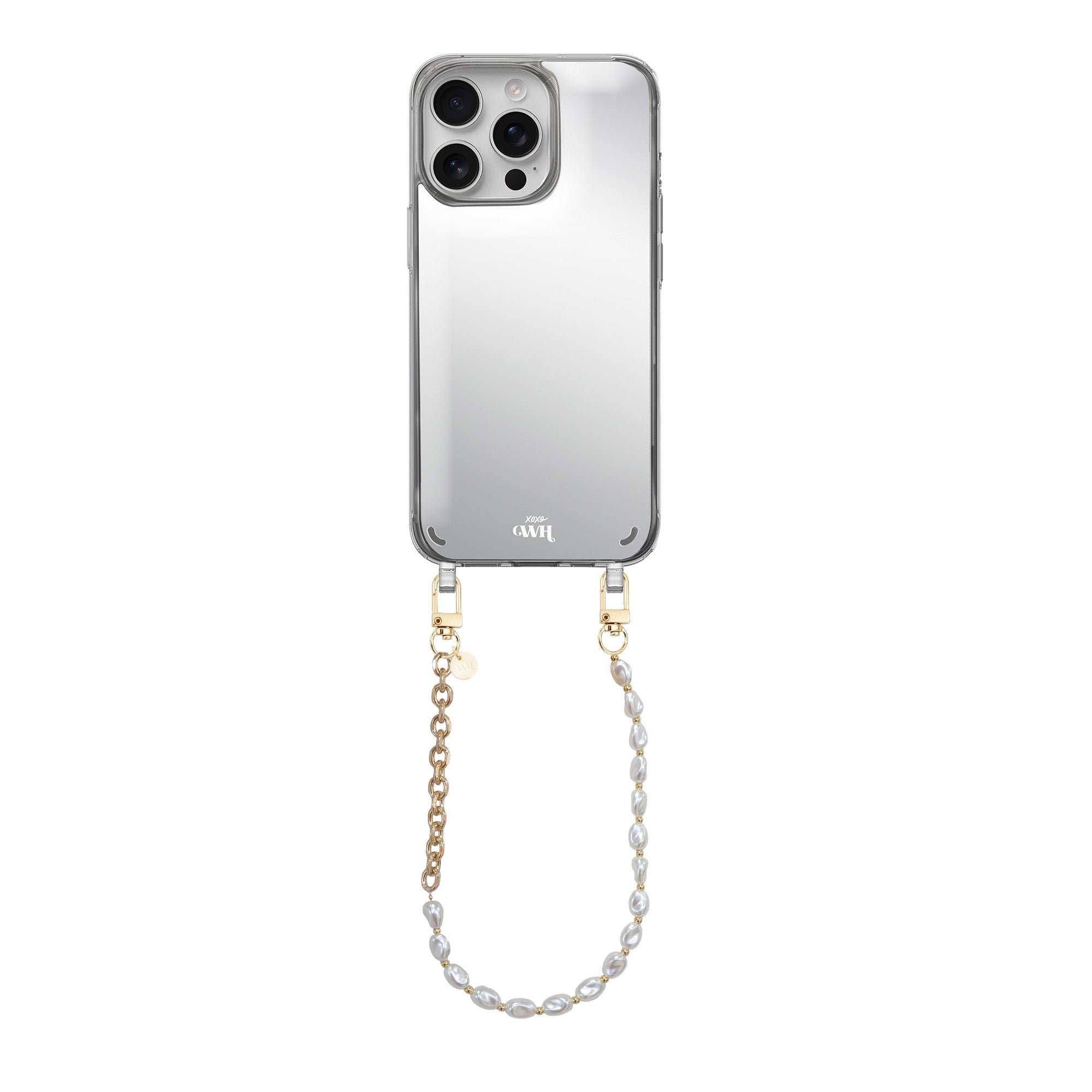 xoxo Wildhearts iPhone 15 Pro - Over The Moon Mirror Cord Case - Short cord