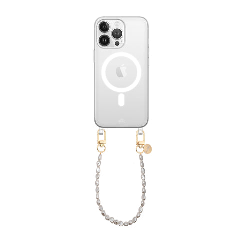 xoxo Wildhearts iPhone 13 Pro Max - Pearlfection MagSafe Cord Case - Short cord