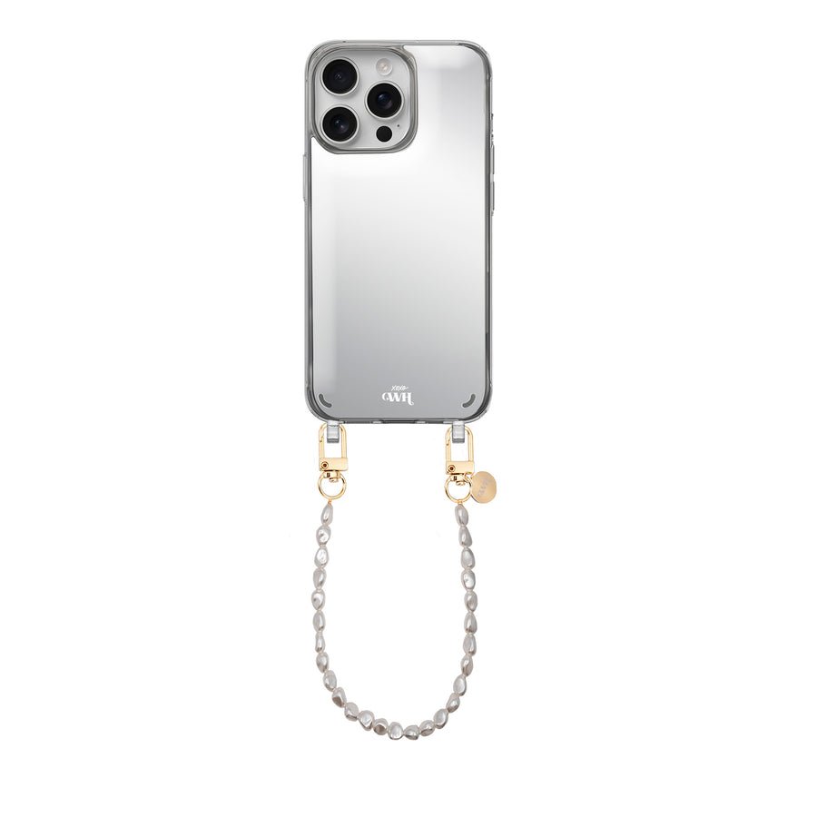 iPhone 14 Pro Max - Pearlfection Mirror Cord Case - Short cord