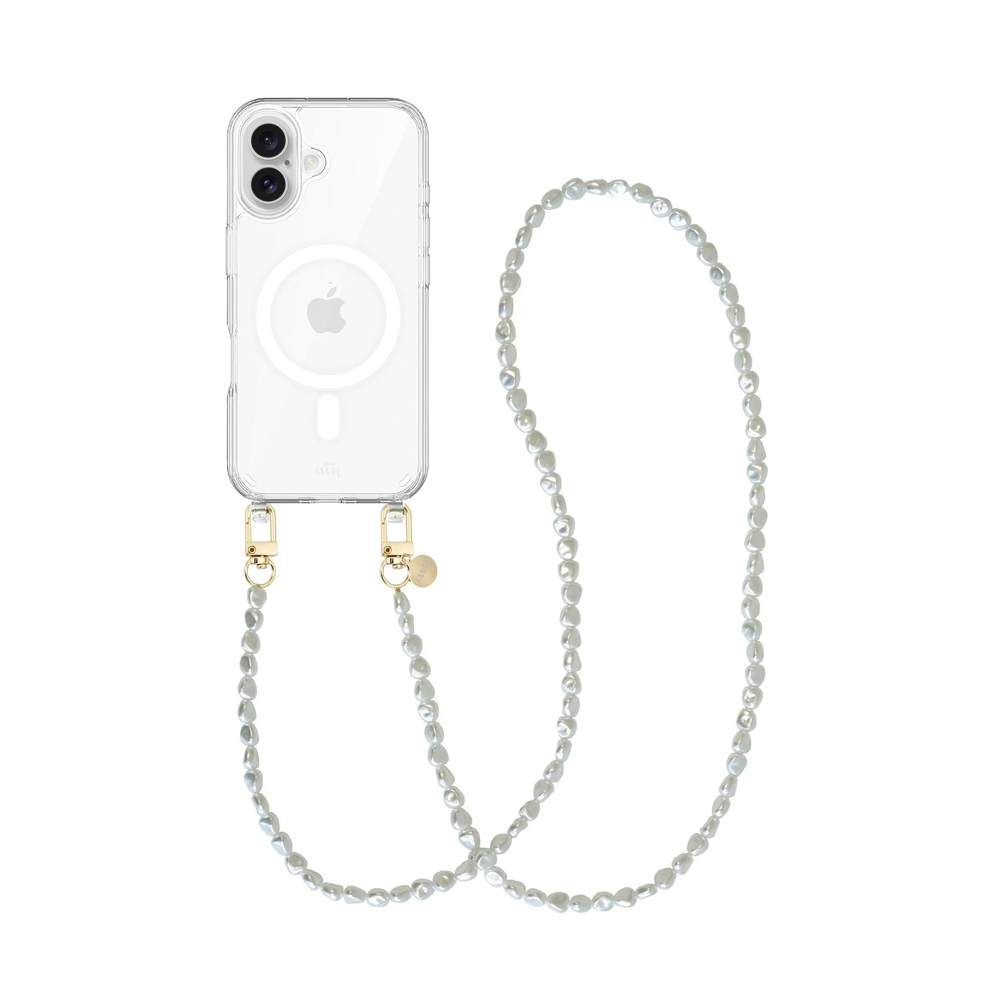 xoxo Wildhearts iPhone 16 - Pearlfection MagSafe Cord Case - Long cord