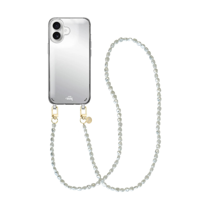iPhone 16 Plus - Pearlfection Mirror Cord Case - Long cord