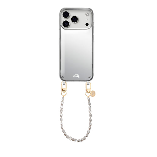 xoxo Wildhearts iPhone 17 Pro - Pearlfection Mirror Cord Case - Short cord