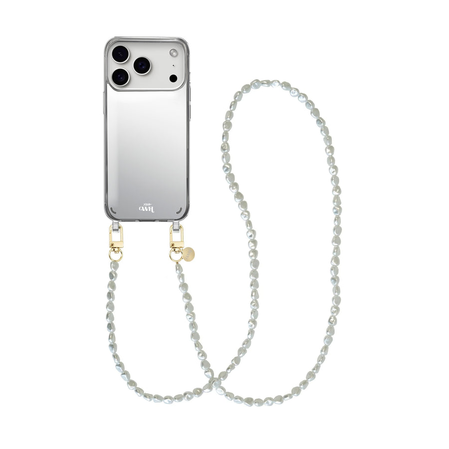 iPhone 17 Pro Max - Pearlfection Mirror Cord Case - Long cord