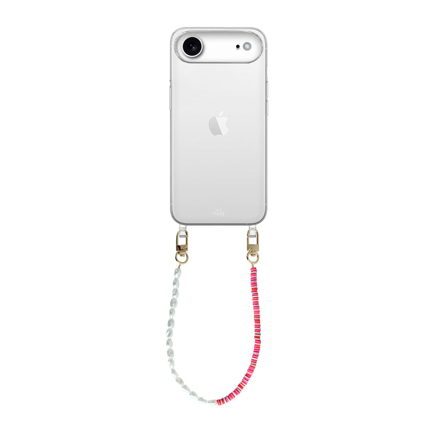 iPhone 17 Air - Island Girl Transparant Cord Case - Short Cord