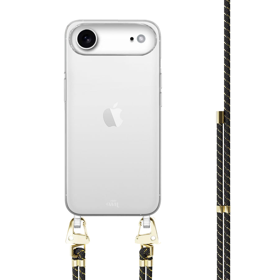 iPhone 17 Air - Gold Goddess Transparant Cord Case