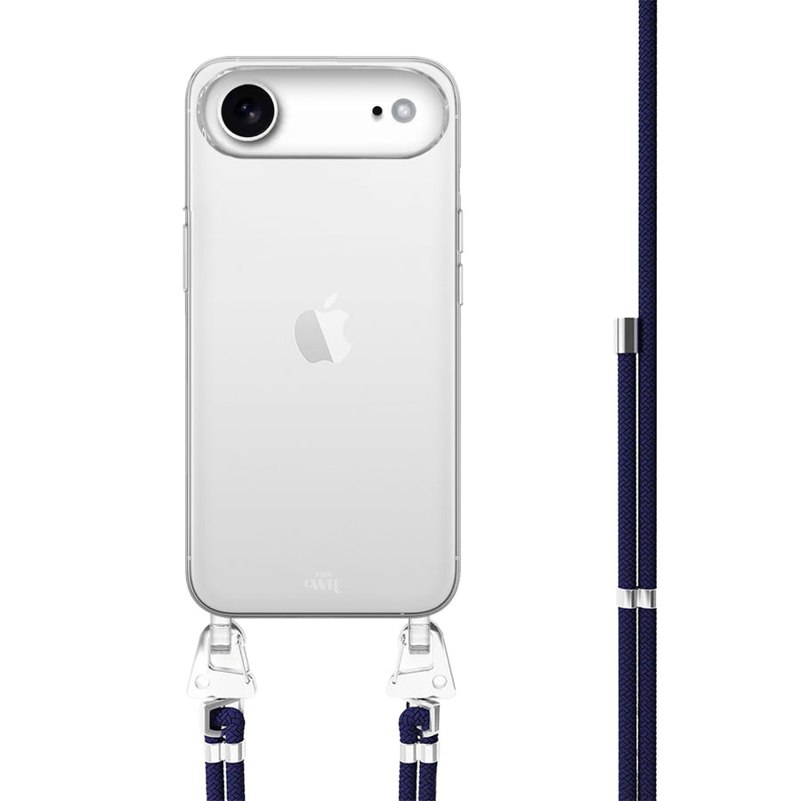 iPhone 17 Air - Navy Overload Transparant Cord Case