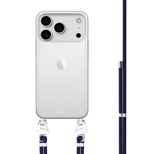 xoxo Wildhearts iPhone 17 Pro Max - Navy Overload Transparant Cord Case