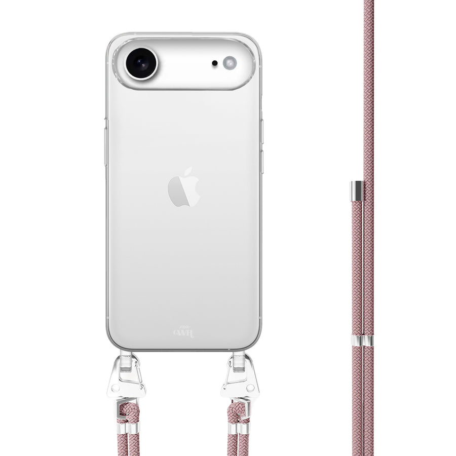 iPhone 17 Air - Pink Vibes Transparant Cord Case