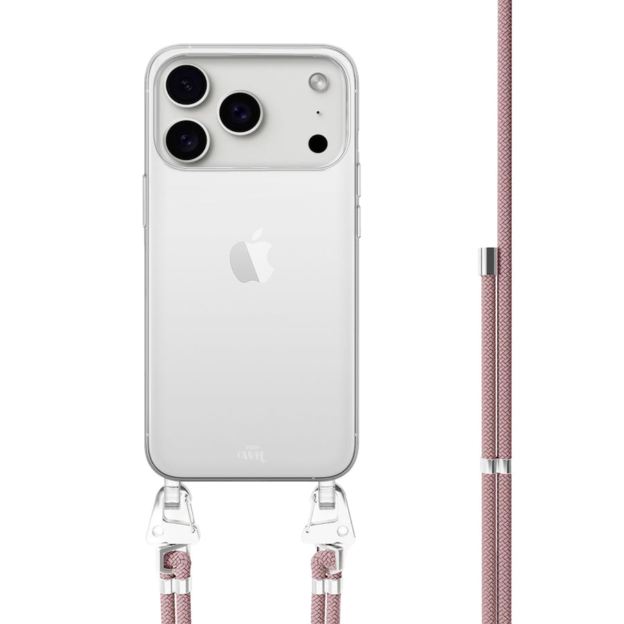 iPhone 17 Pro Max - Pink Vibes Transparant Cord Case