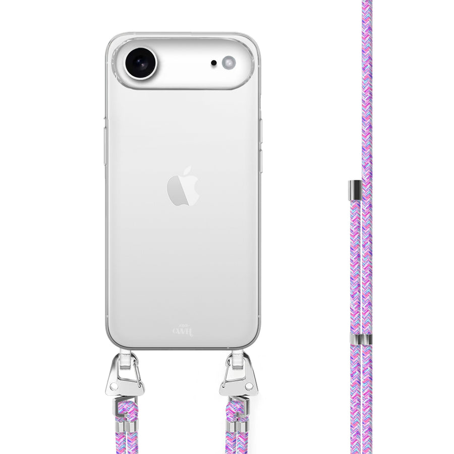 iPhone 17 Air - Purple Fever Transparant Cord Case